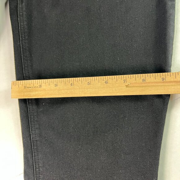 Paige Jean Women 36x28* Claudine High Rise Crop Flare Black Raw Hem Denim Tag 33 - Picture 13 of 16